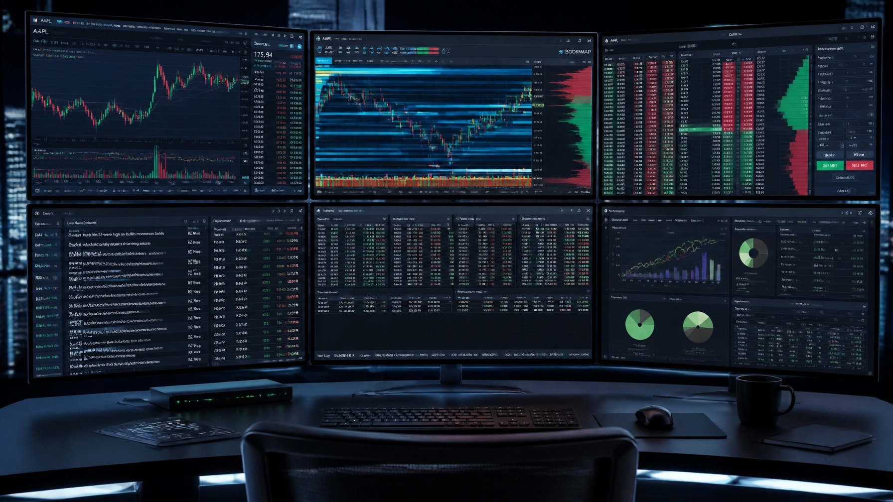 Order flow trading dashboard versus simple trading signals